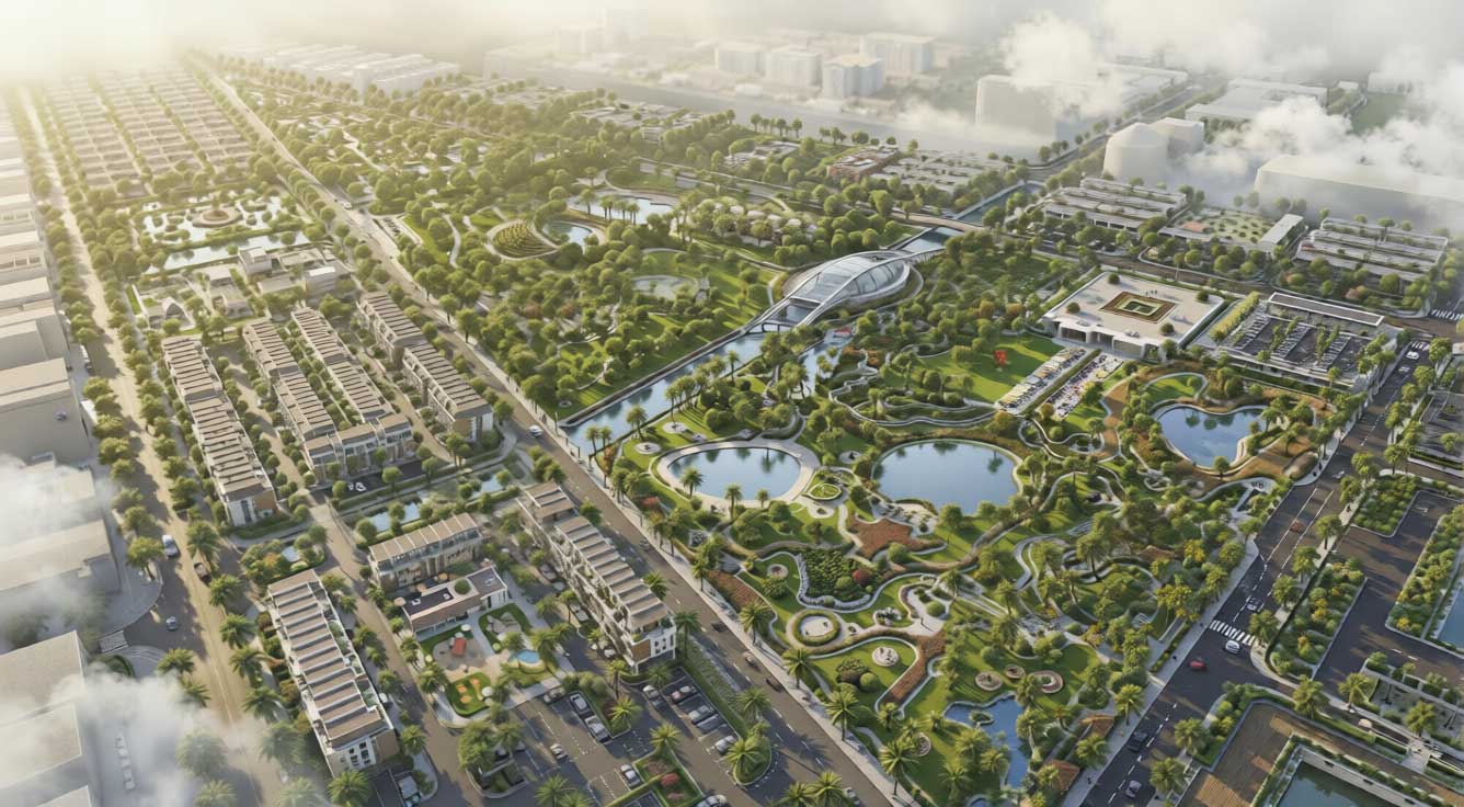 Phối cảnh Vinhomes Saigon Park Hóc Môn