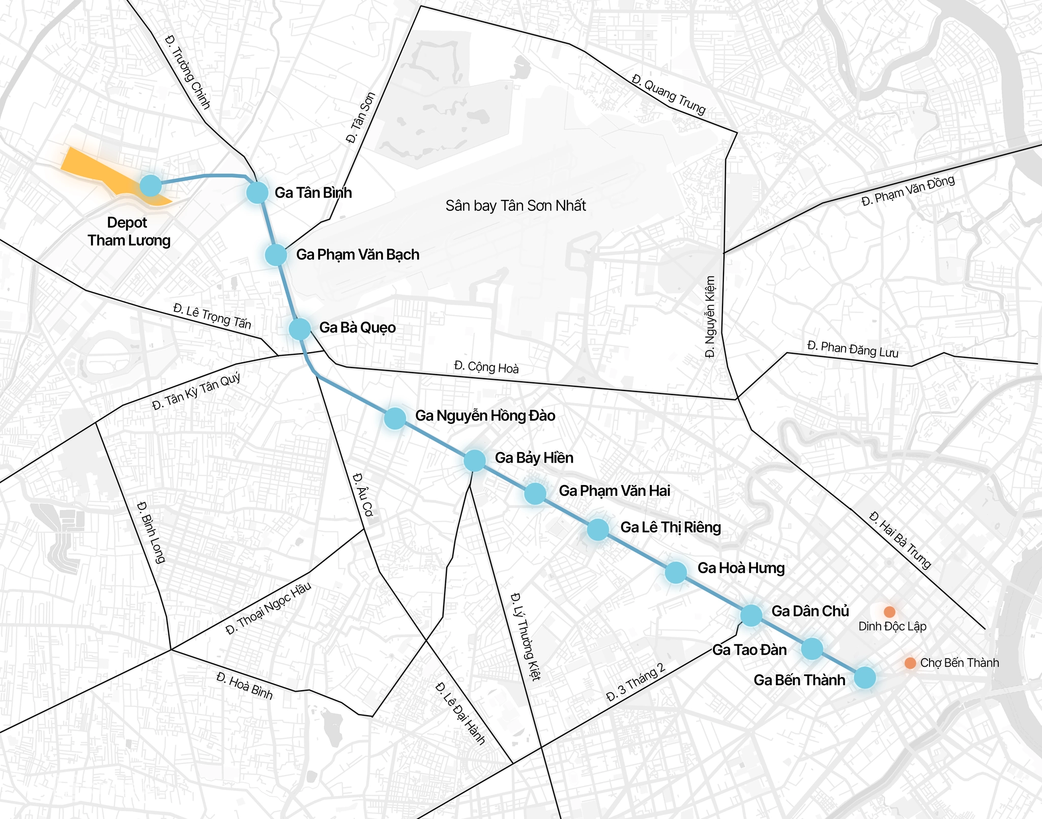Tuyến Metro số 2 Bến Thành – Tham Lương